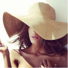 Wide Brim Floppy Straw Sun Hat Beach Mujer Foldable Casual Travel Summer Hat   eb-61912497